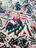 Cat and Angel sticker