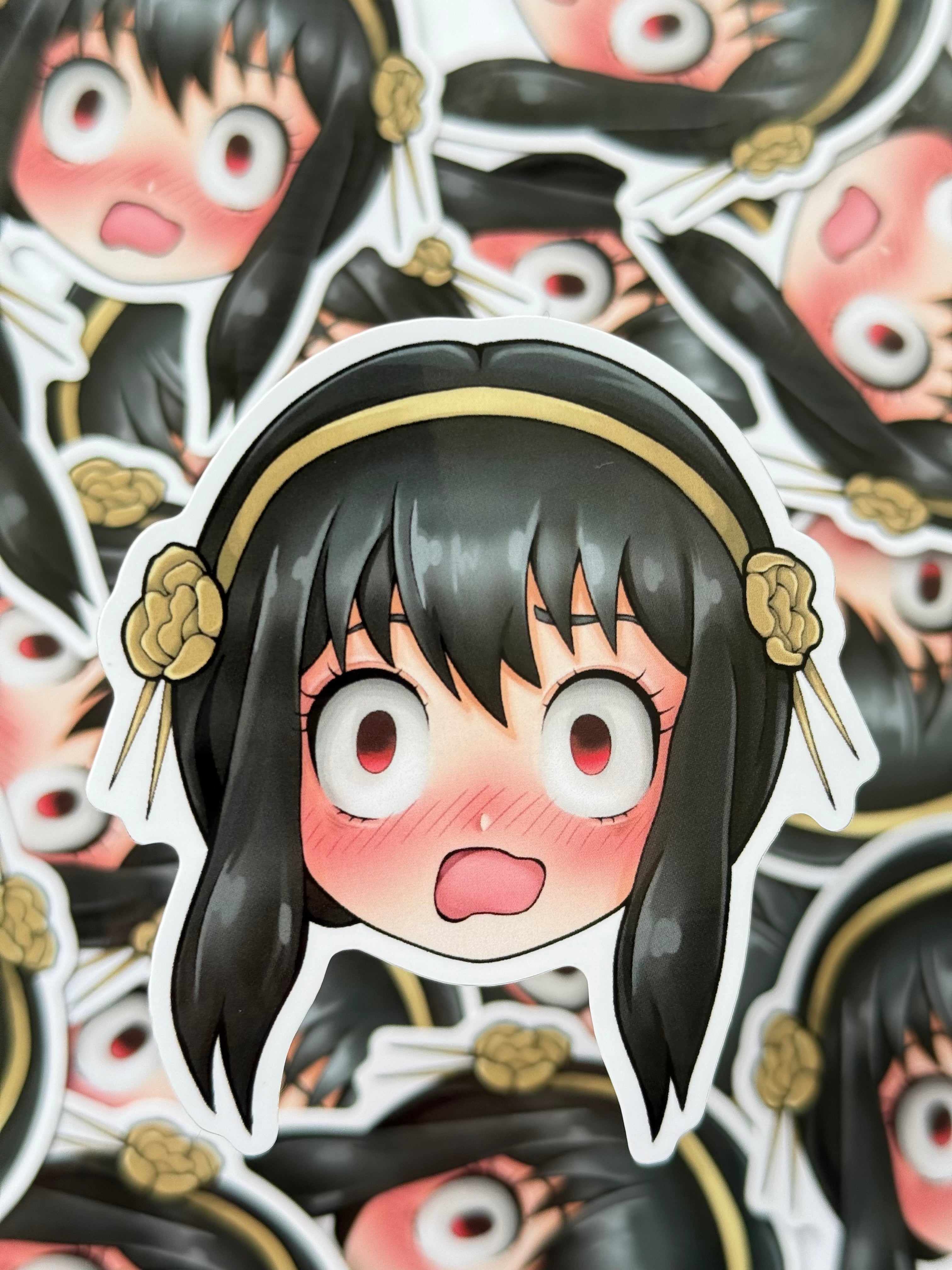 Assassin girl sticker (flustered)