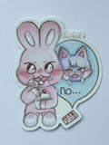 Kpop animal stickers (the strawberry cake saga)