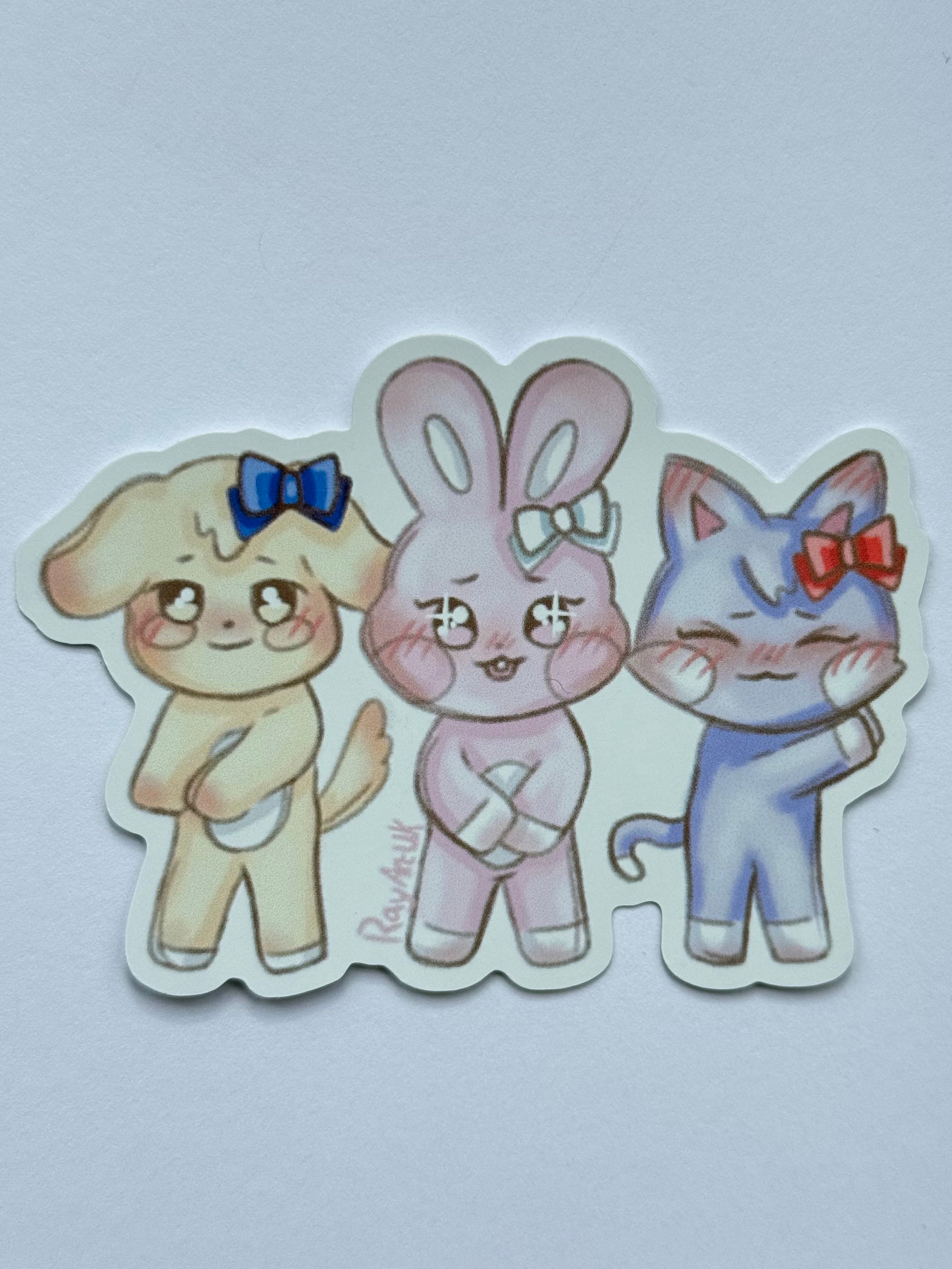 Kpop animal stickers