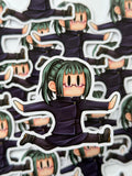 Jumping sorcerer sticker (glasses)