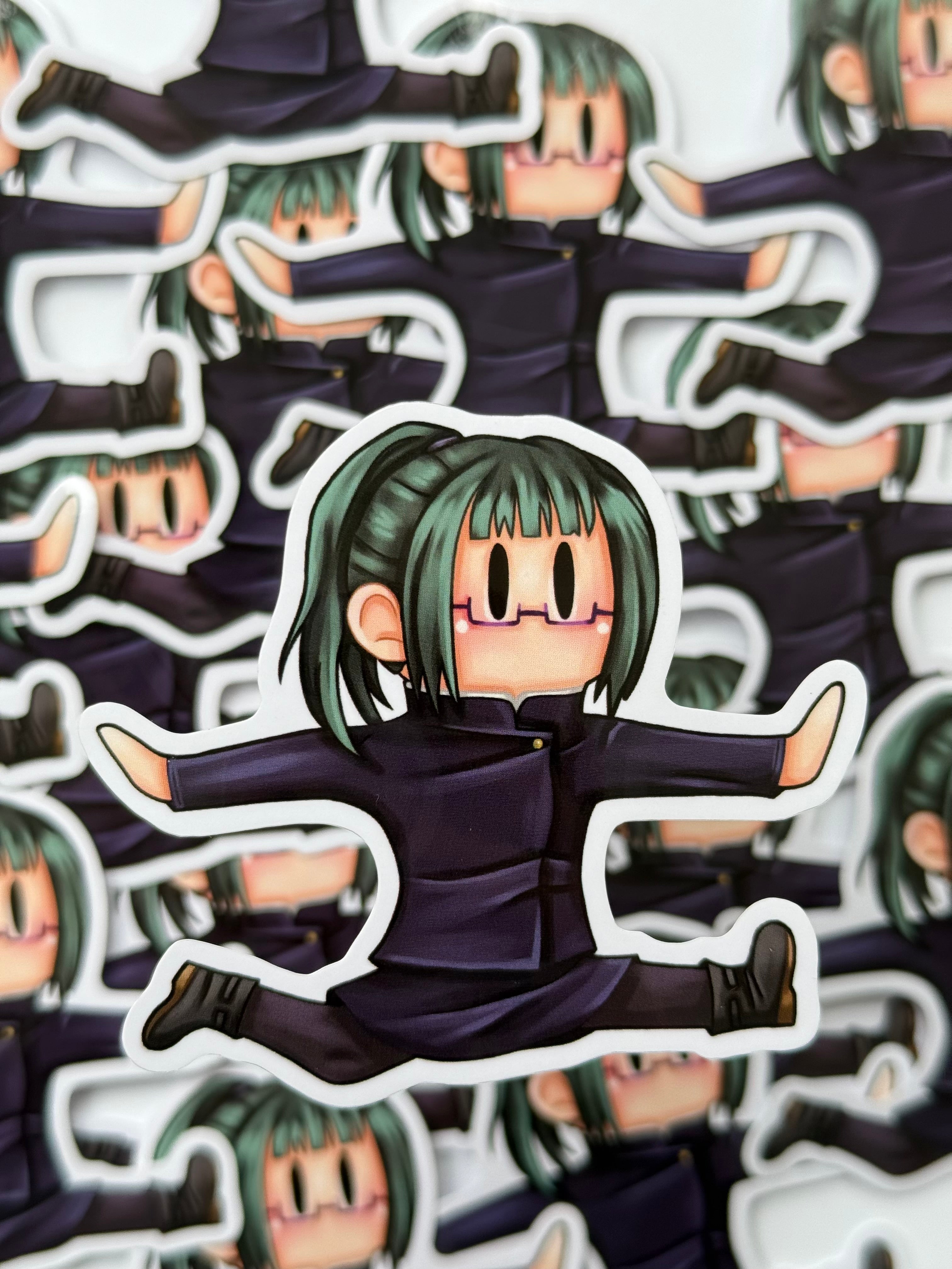 Jumping sorcerer sticker (glasses)