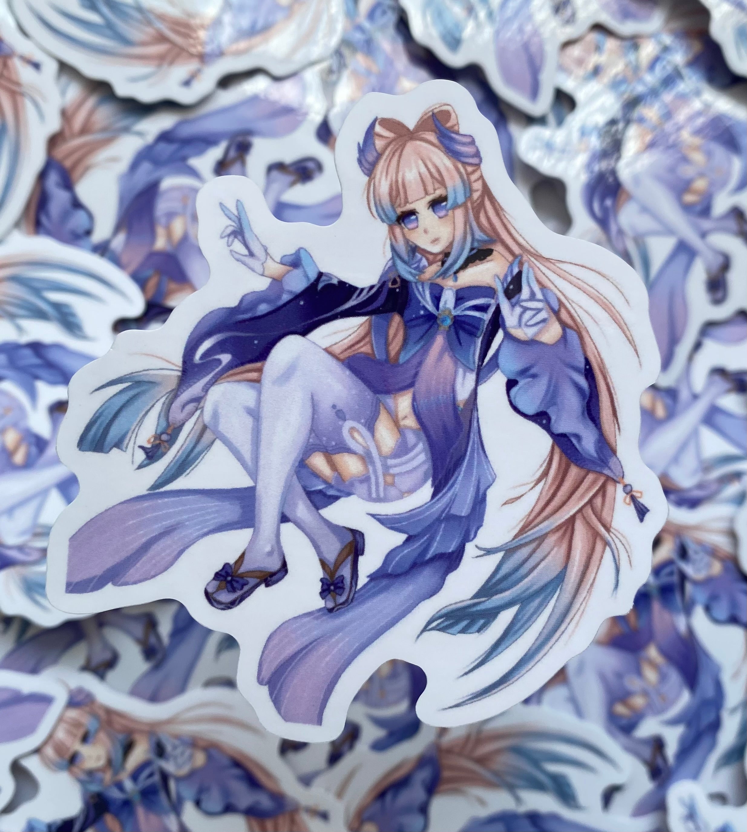 Water girl sticker