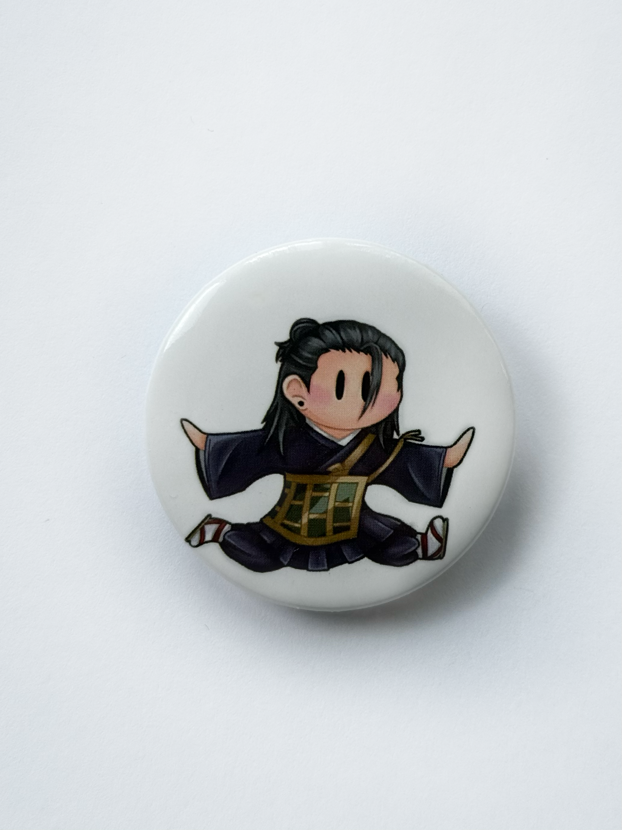 Jumping sorcerer button badges