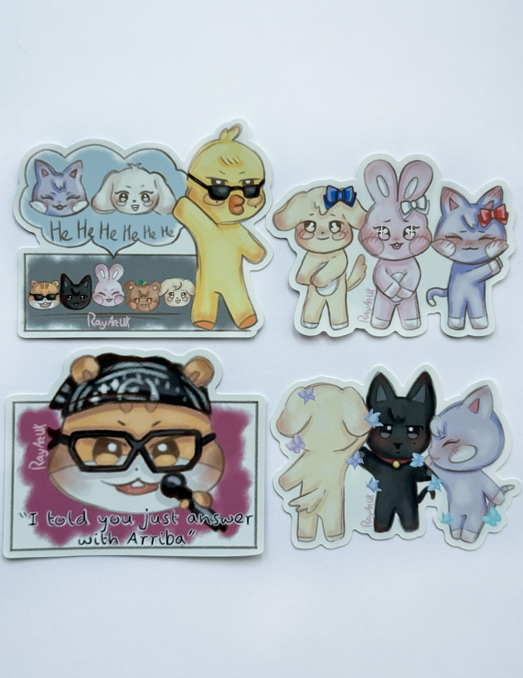 Kpop animal stickers