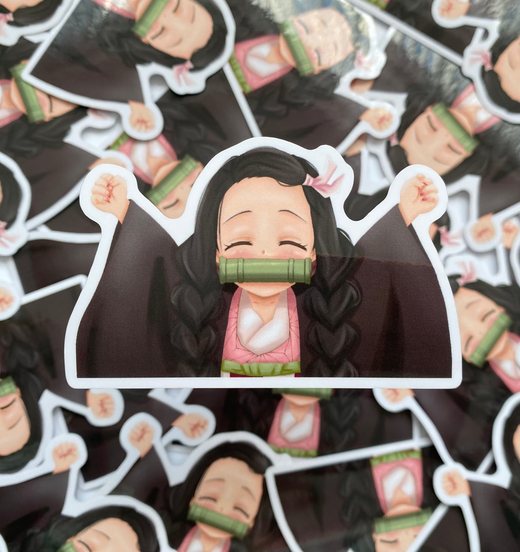 Demon girl sticker