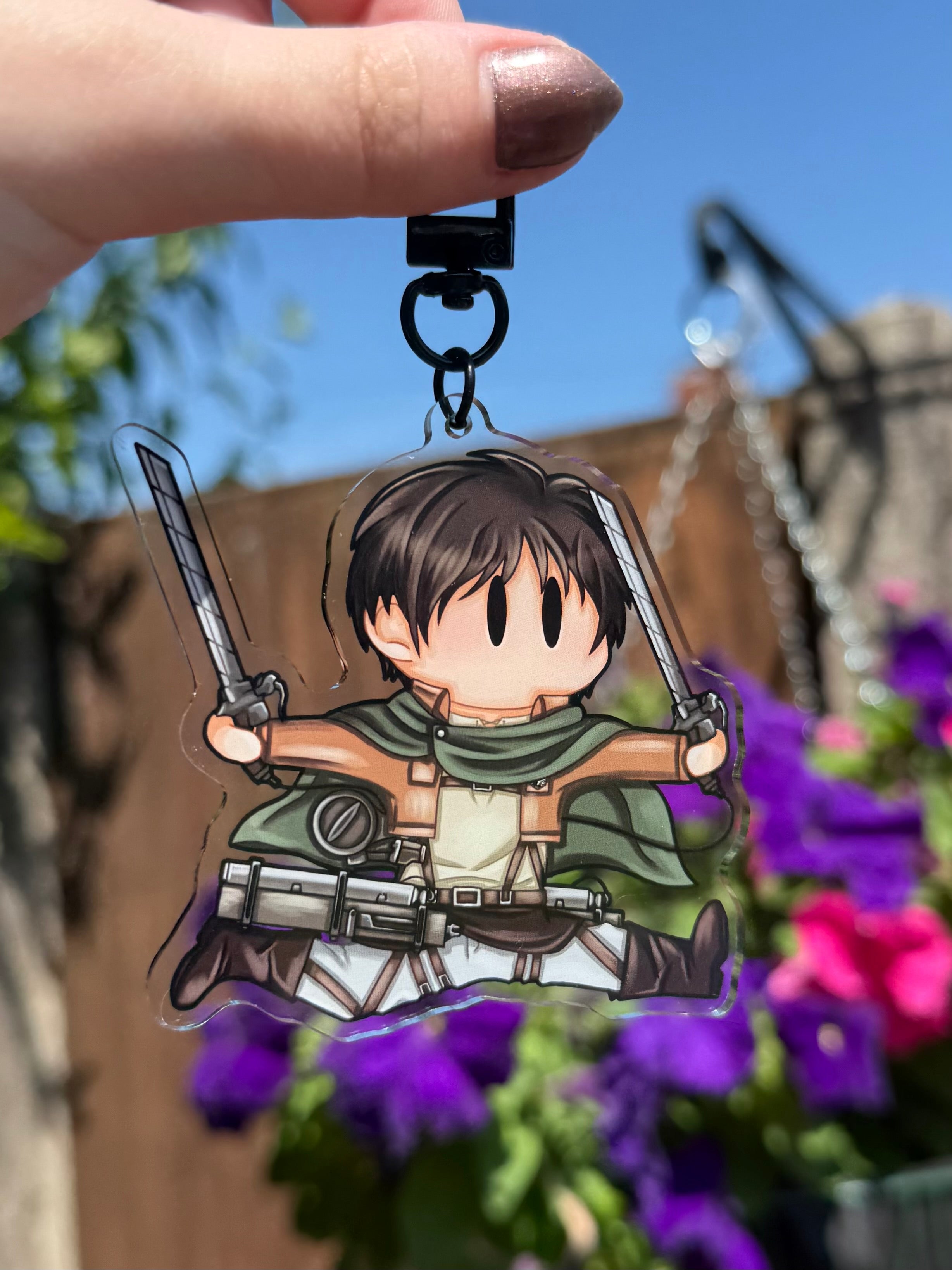 Jumping soldier keyring (hand biter)