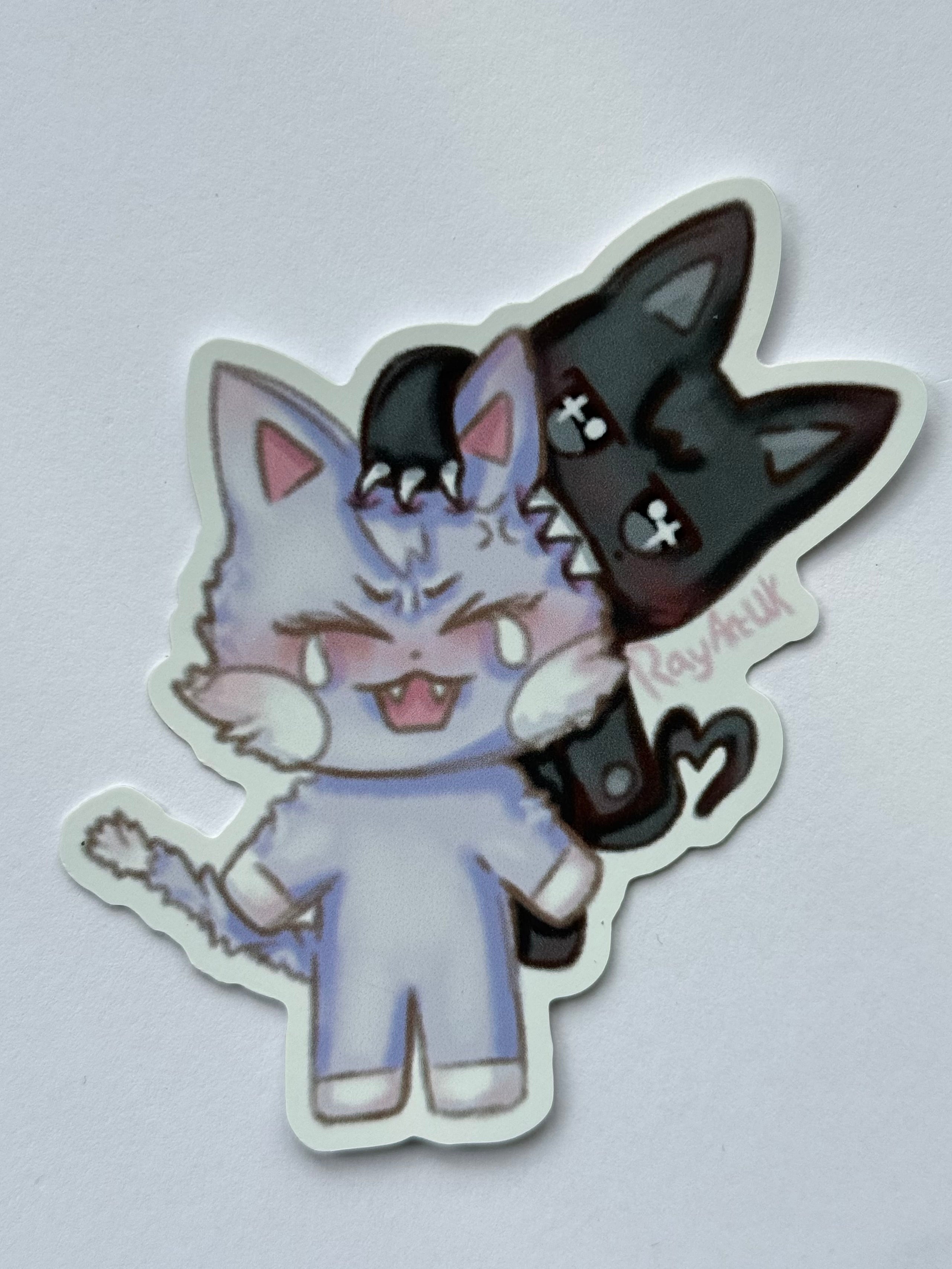 Kpop animal duo stickers