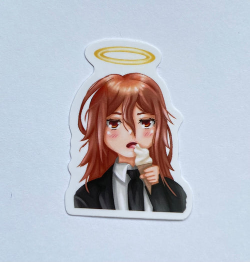 Angel and devil sticker