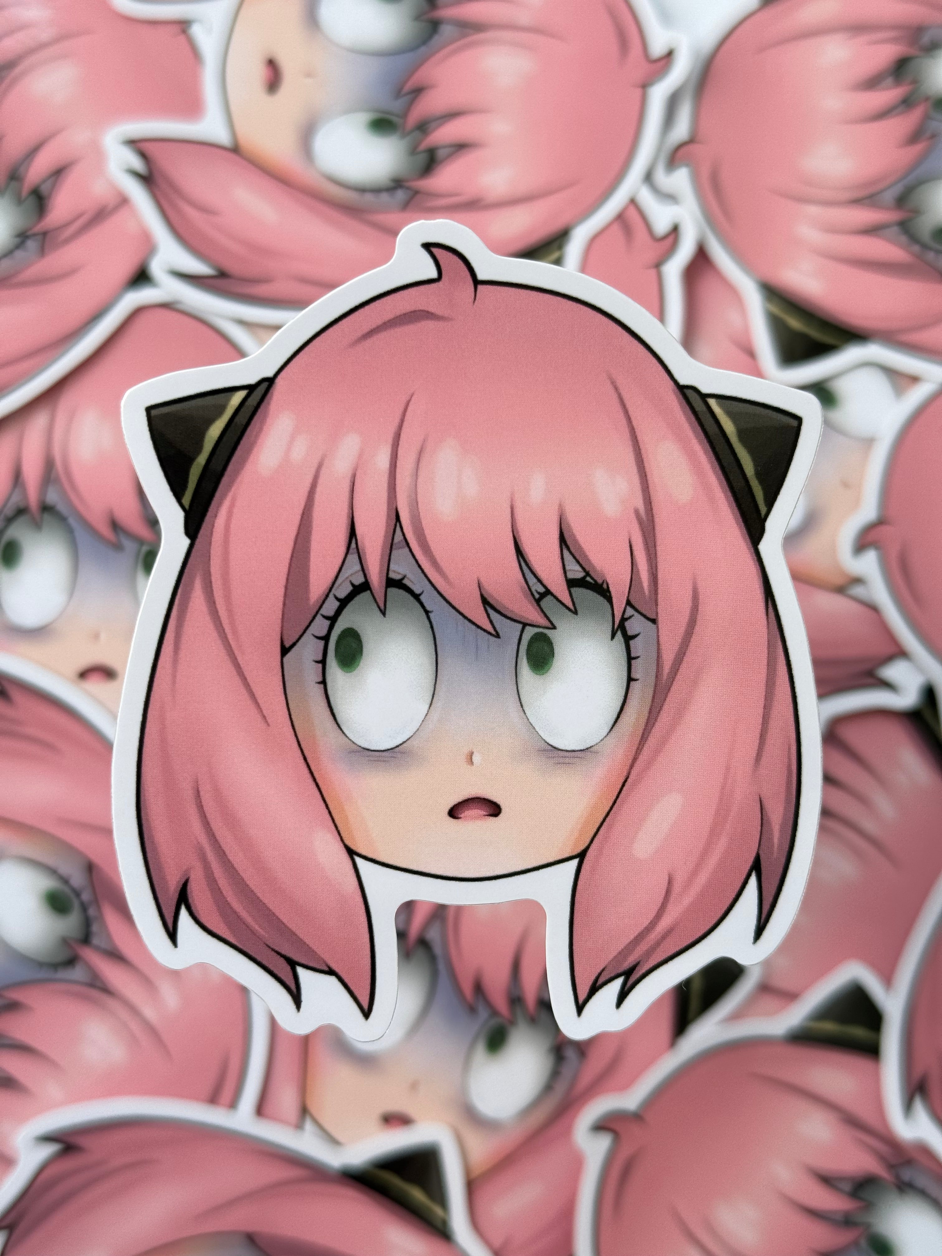 Telepath girl sticker (shocked)