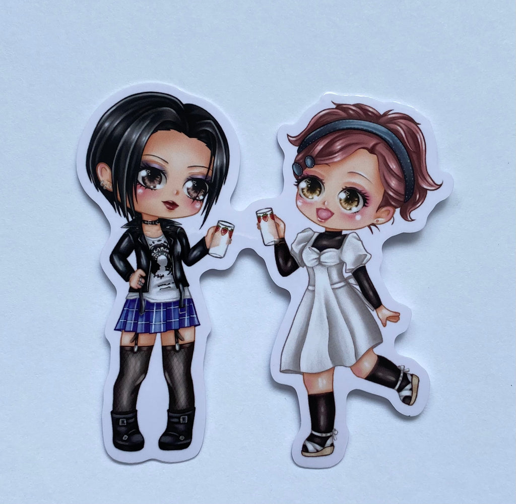 Cute girls sticker