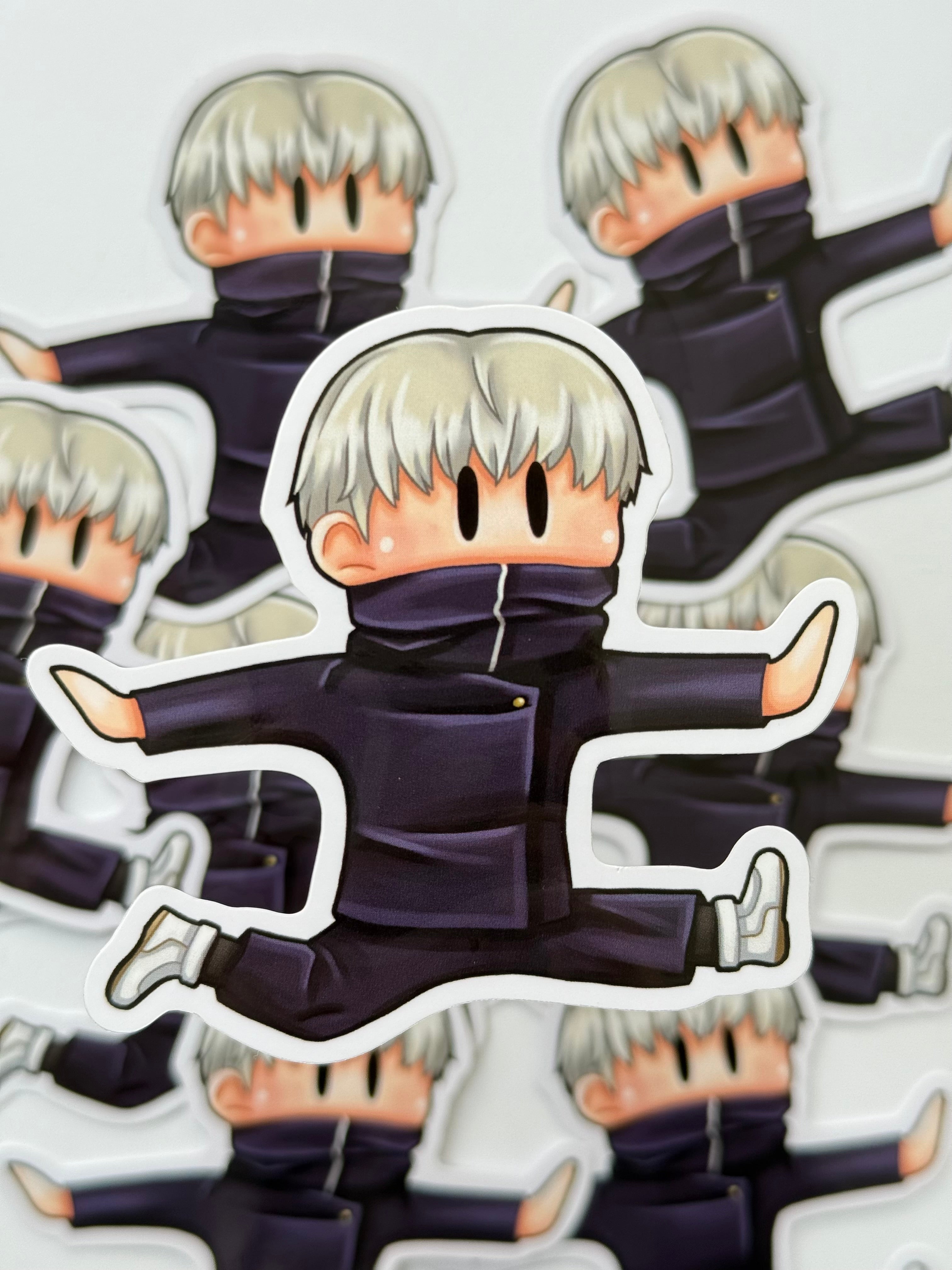 Jumping sorcerer sticker (salmon)