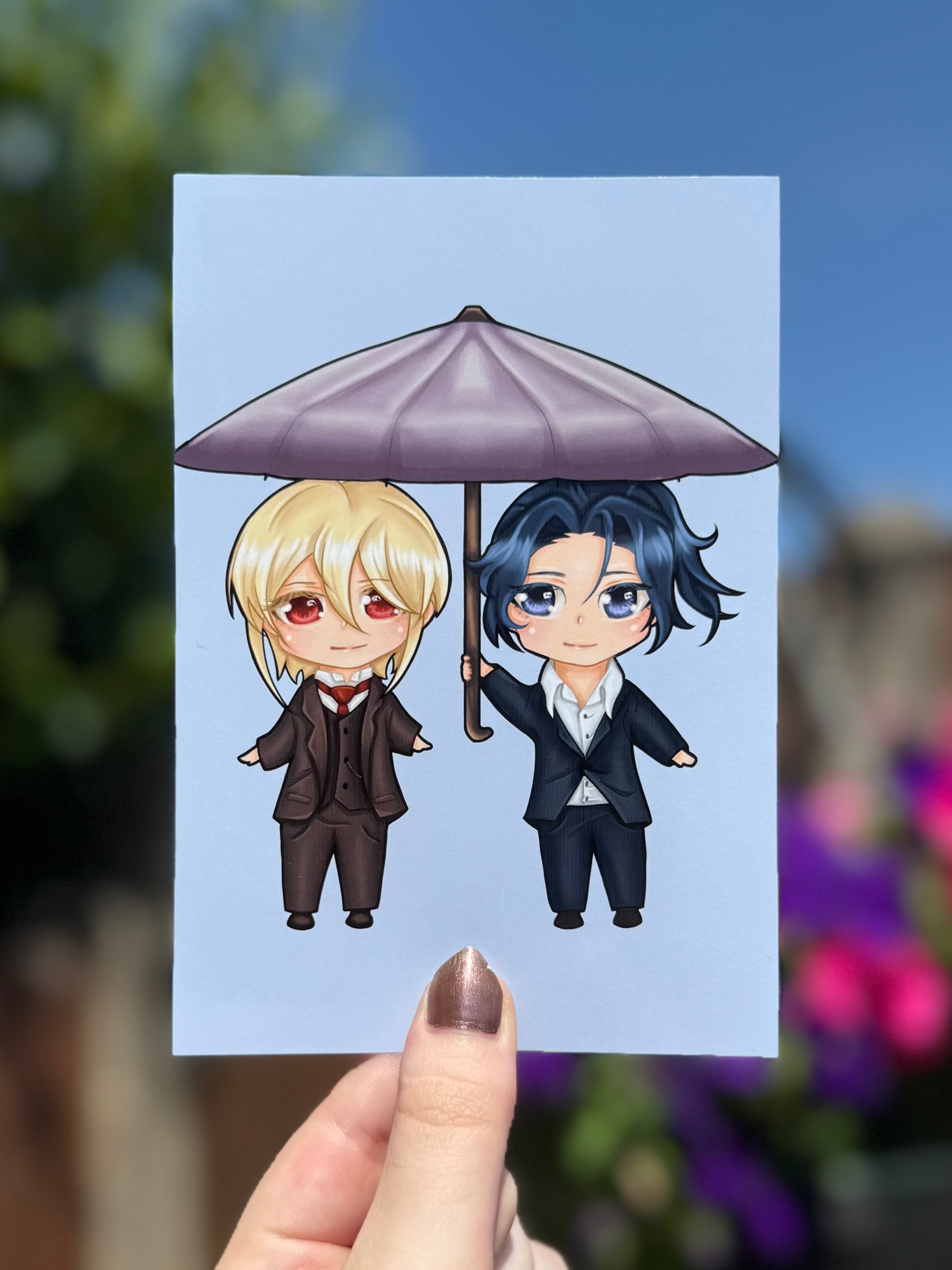 Sherliam umbrella print