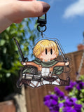 Jumping soldier keyring (young commander)