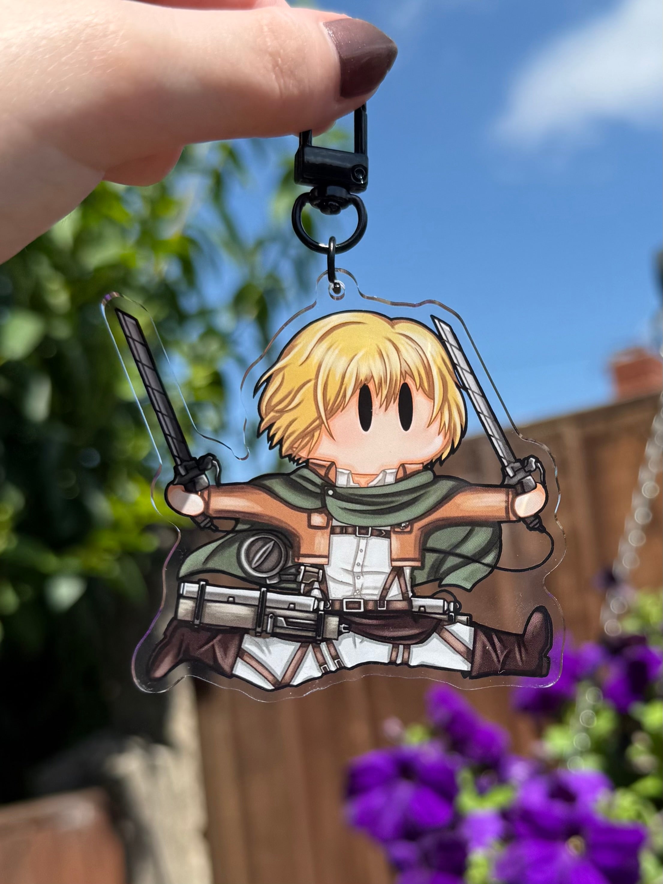 Jumping soldier keyring (young commander)