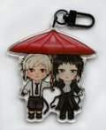Weretiger and vampire umbrella keyring