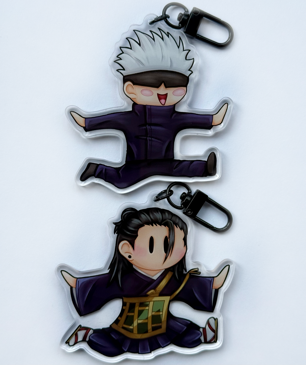 Jumping sorcerer keyrings