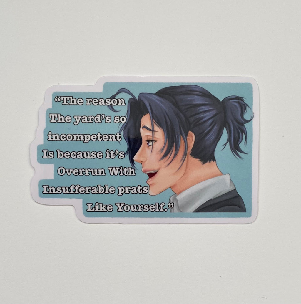 Detective anime quote sticker