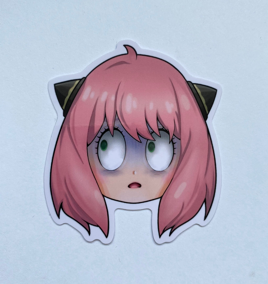Telepath girl sticker (shocked)