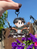 Jumping soldier keyring (cleaner)