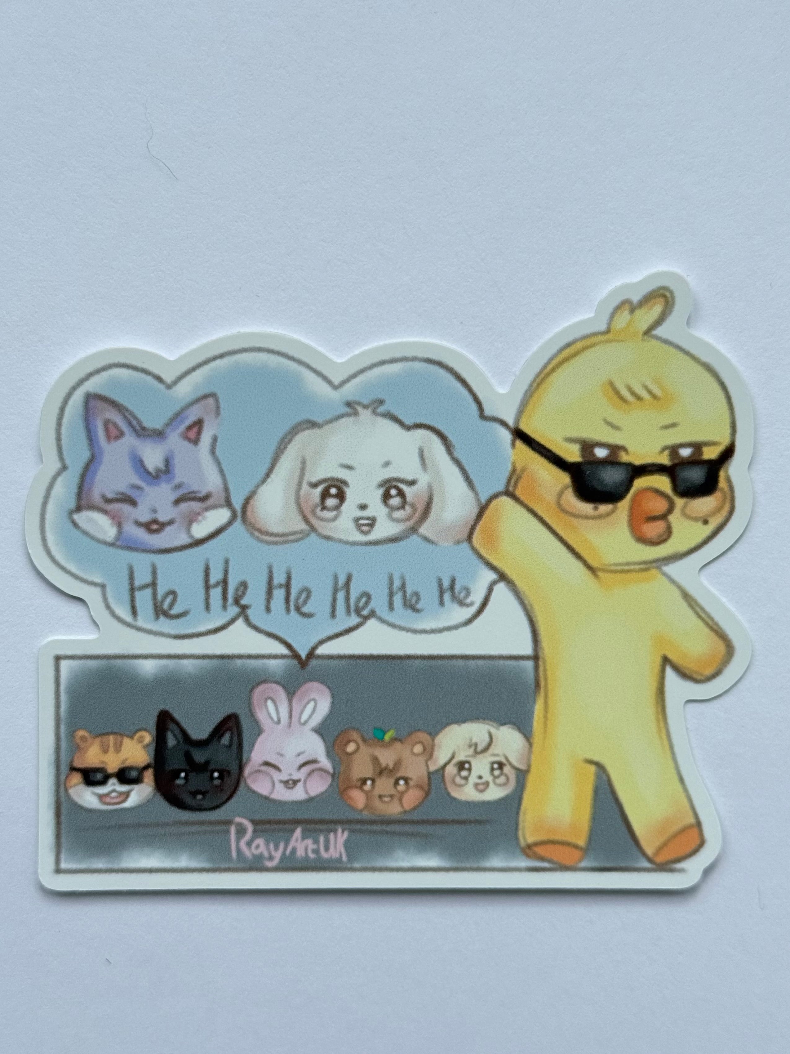 Kpop animal stickers