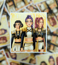 Golden Hunter girls sticker