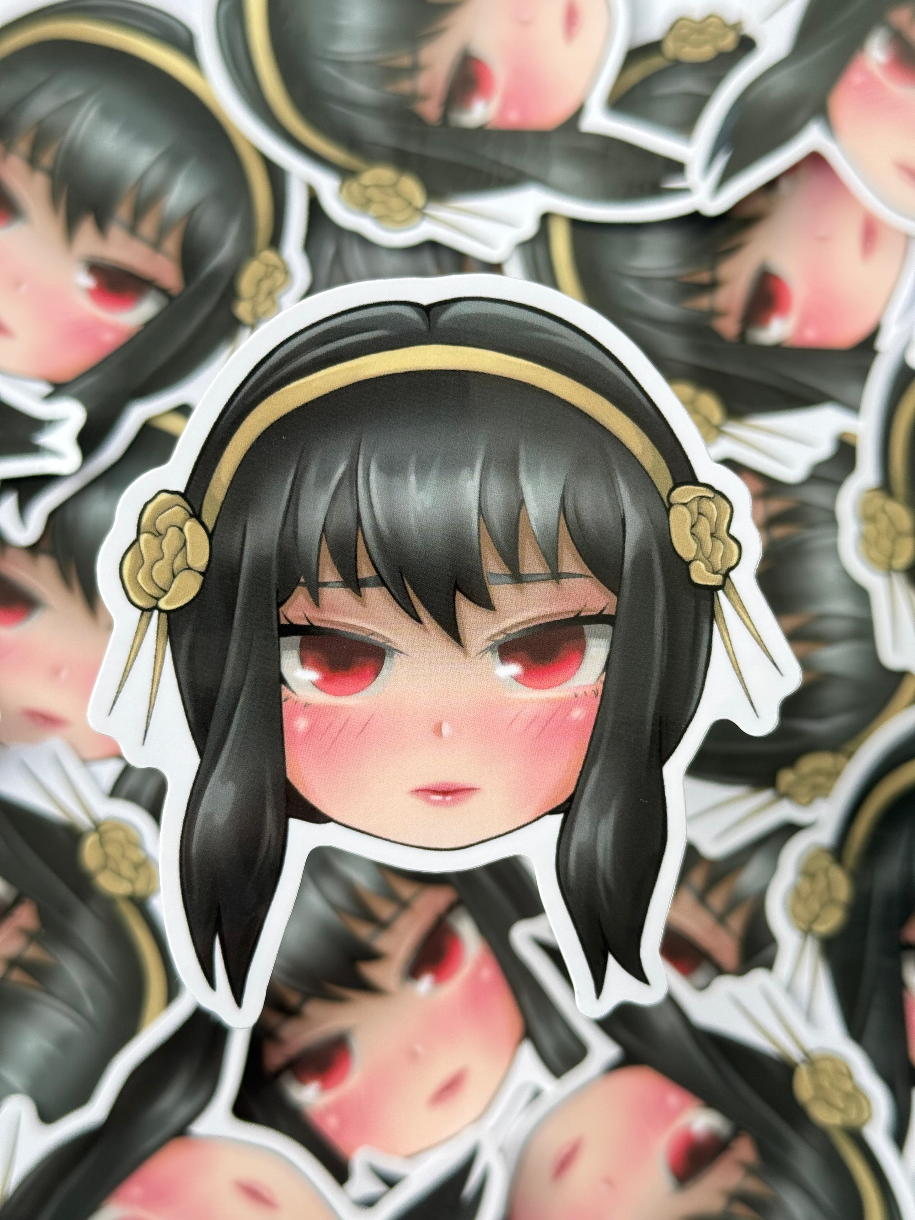 Assassin girl sticker (focused)