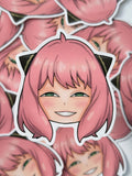 Telepath girl sticker (smug)