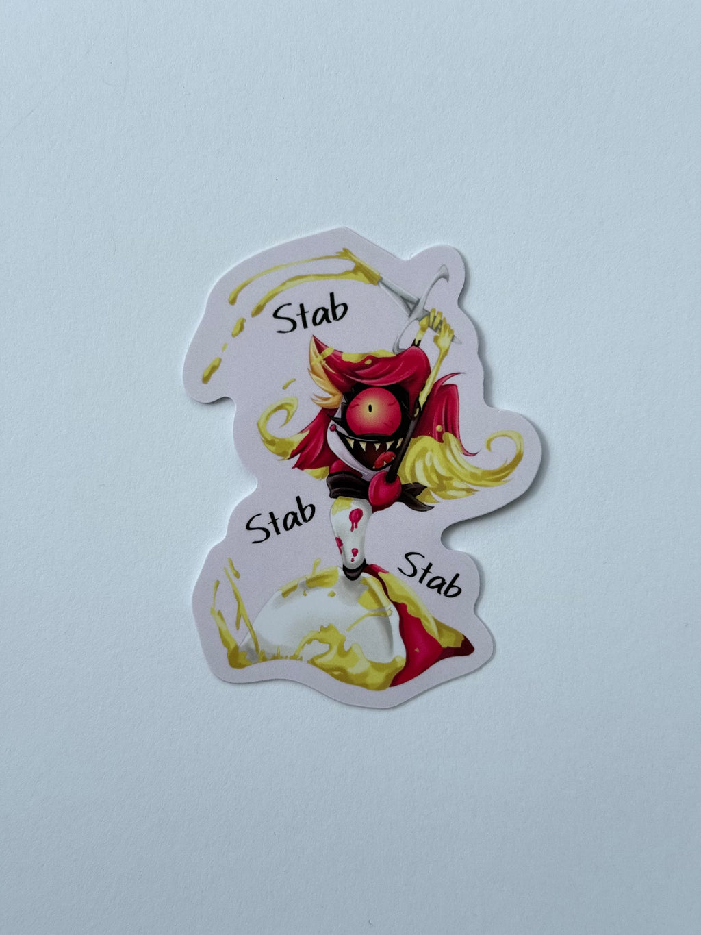 Cute devil girl sticker