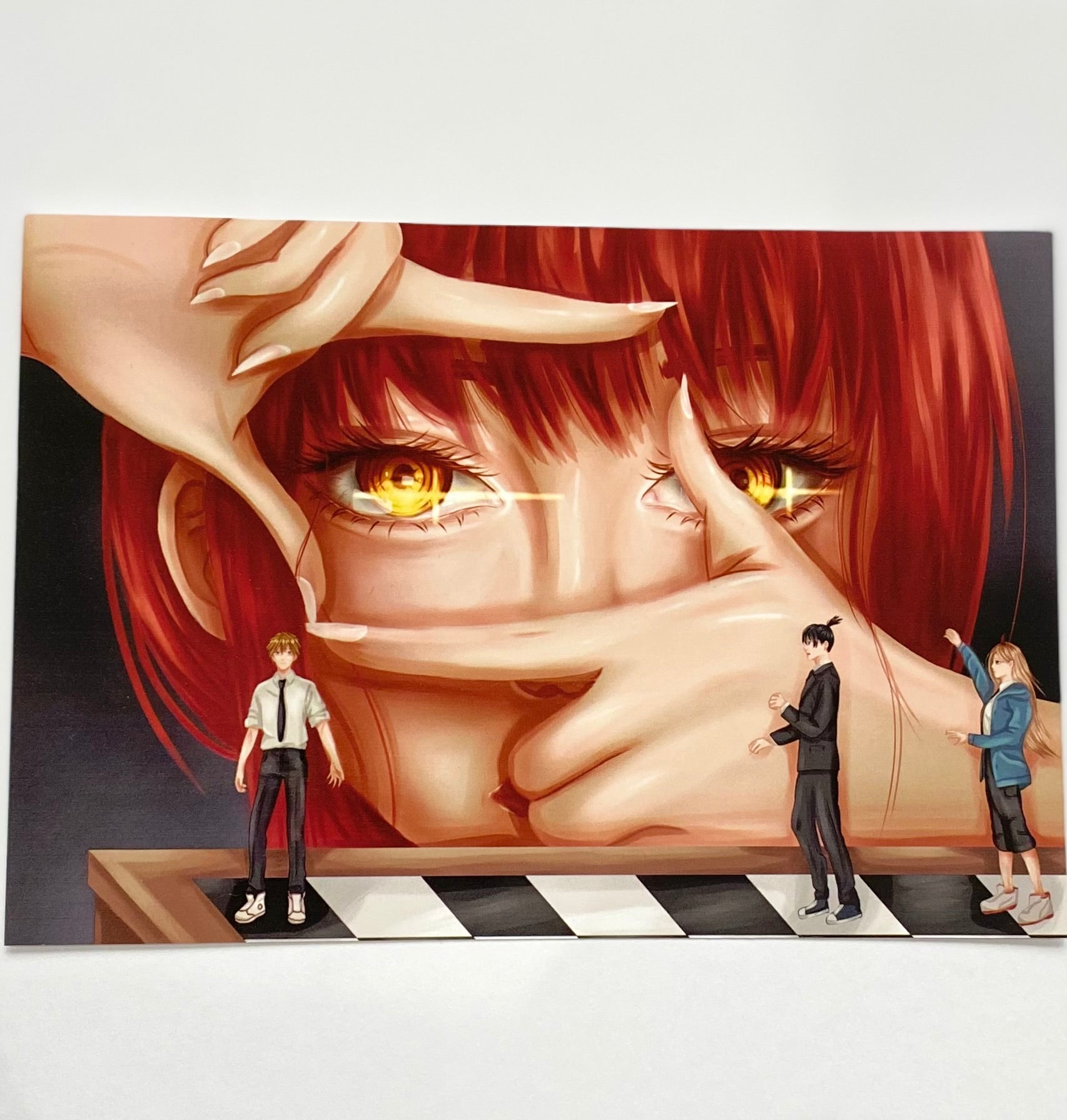 Devil chessboard print