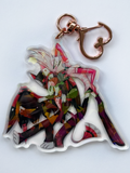 Cat and Angel keyring