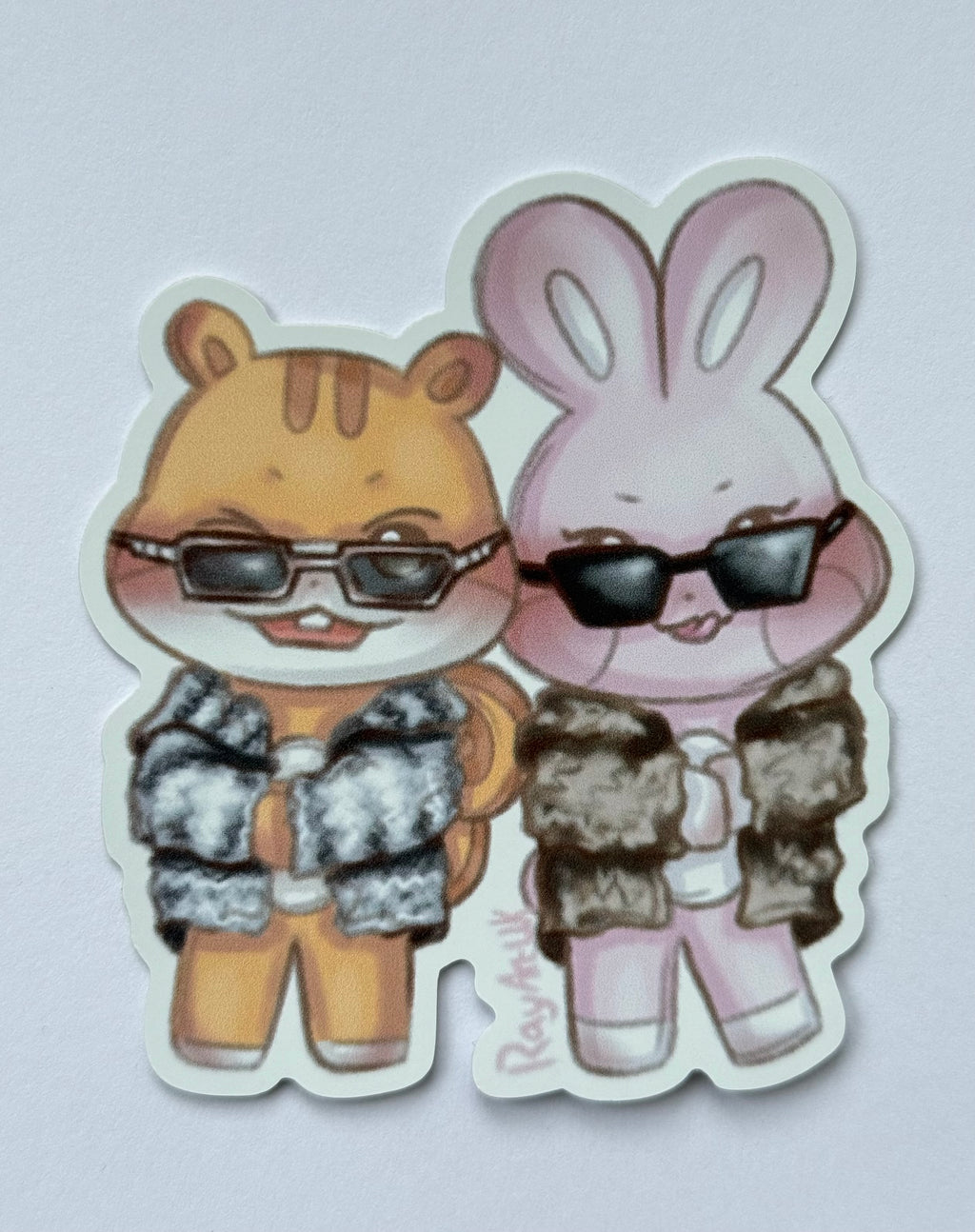 Kpop animal duo stickers