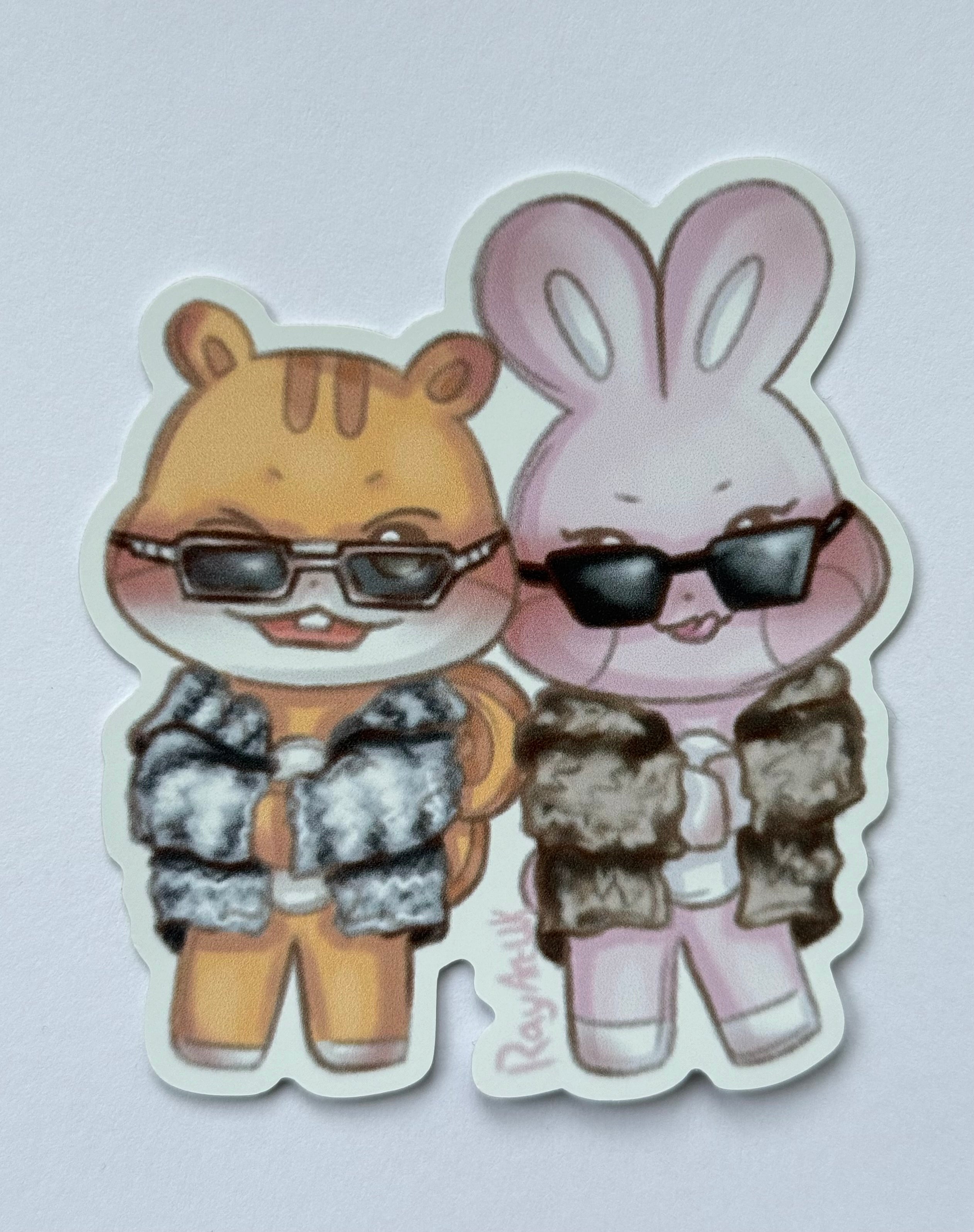 Kpop animal duo stickers