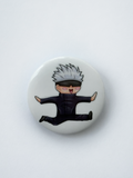 Jumping sorcerer button badges
