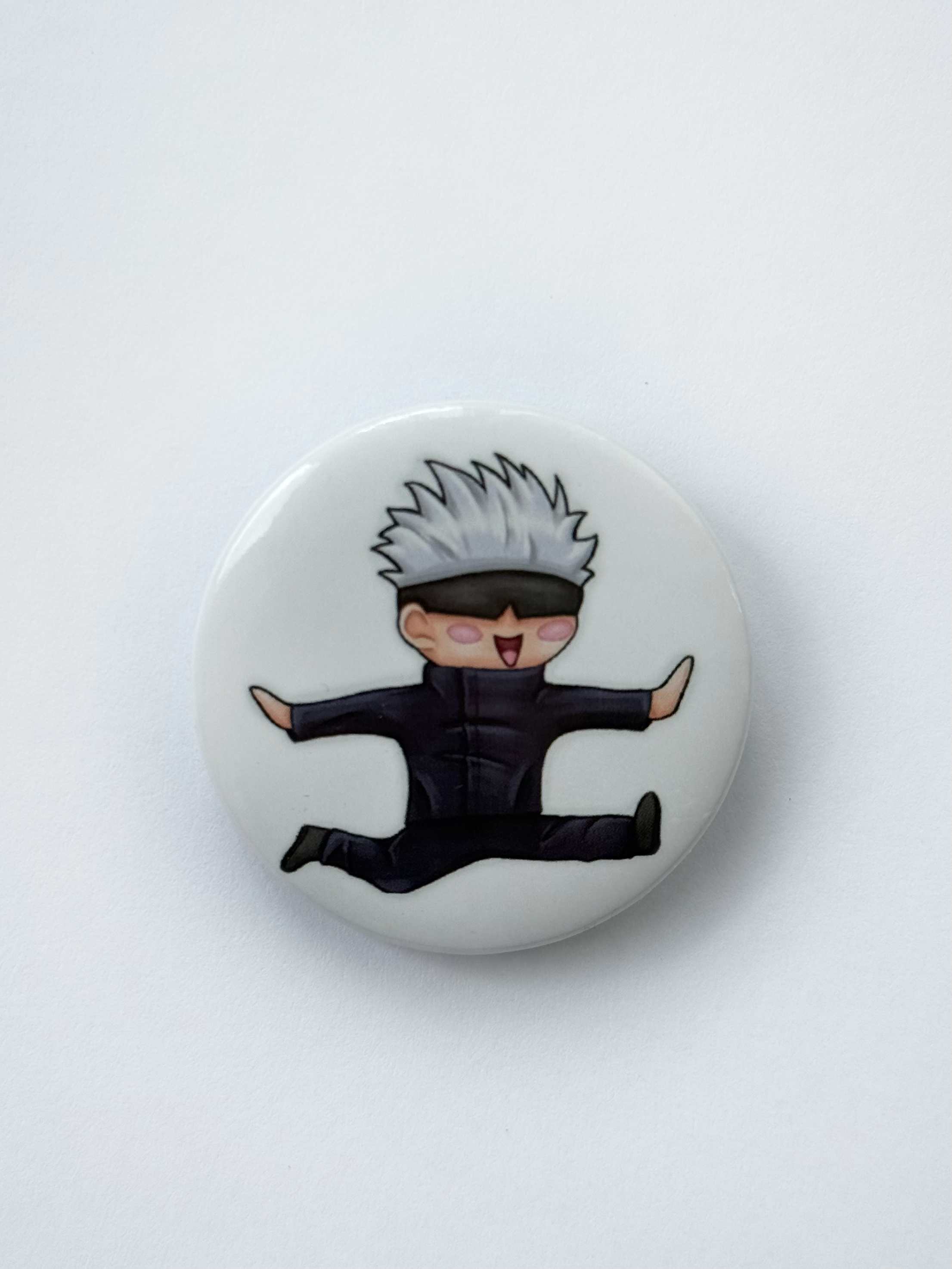 Jumping sorcerer button badges