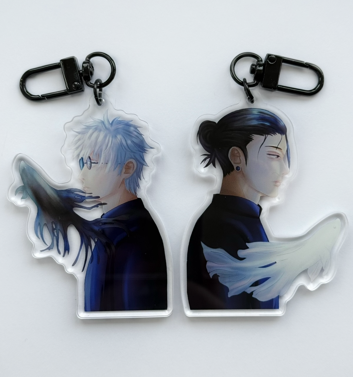 Beta fish character keyring set