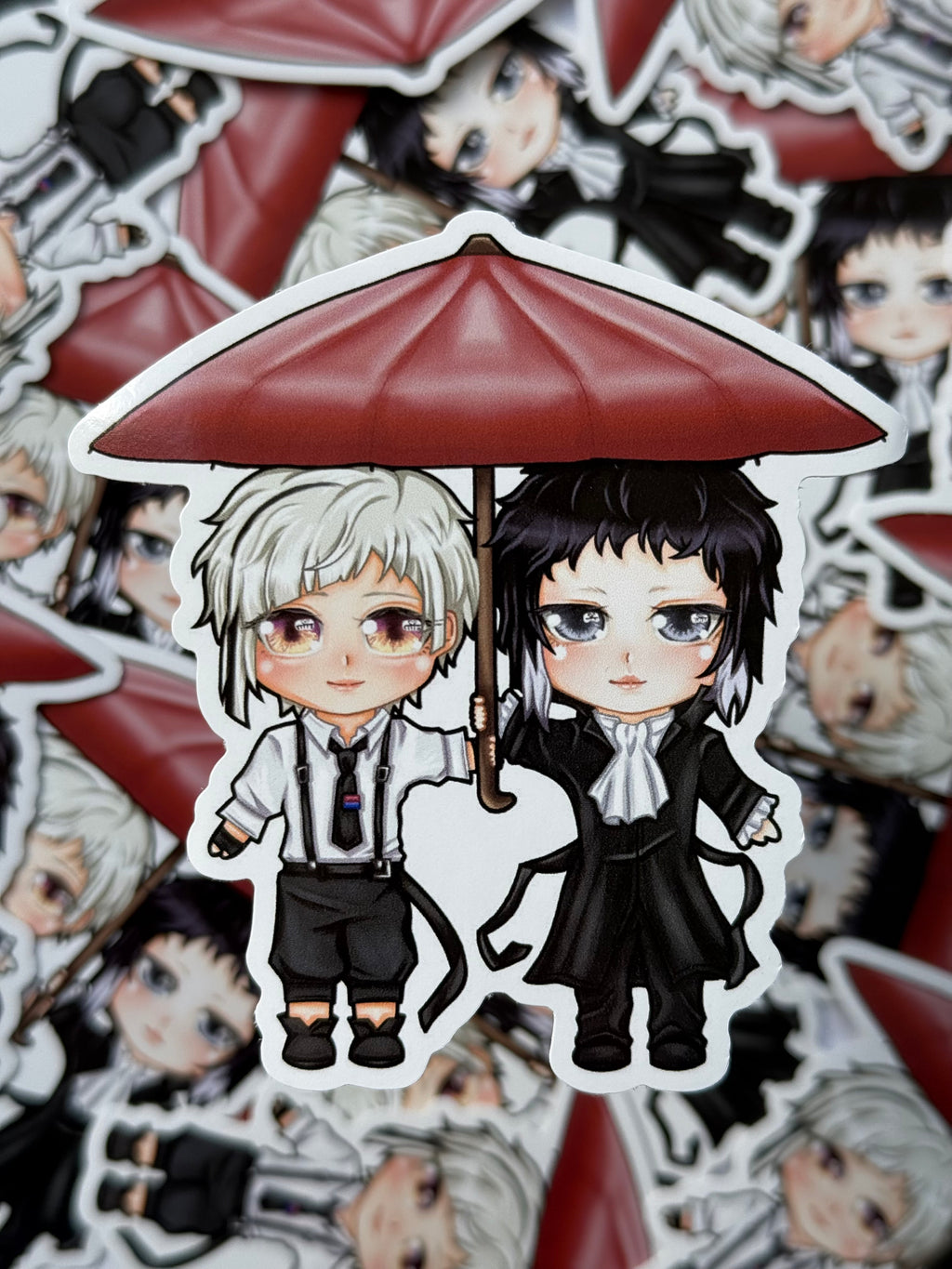 Weretiger and vampire sticker