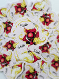 Cute devil girl sticker