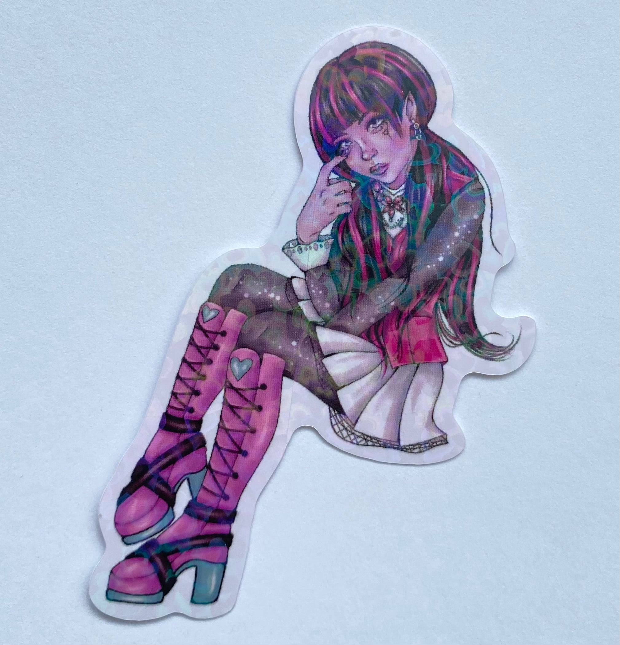 Vampire ghoul sticker