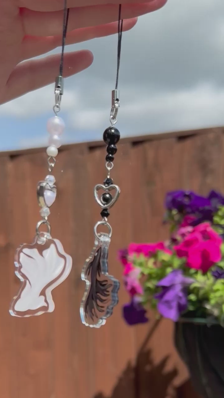 Beta Fish keyring pair